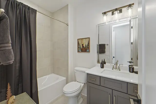 Dorian Gray vanity in a guest bath
